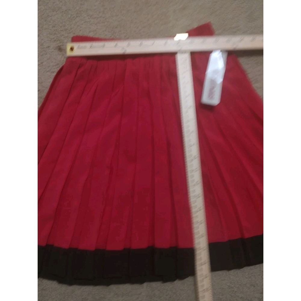 Marc Anthony Pink/Black Soft Skirt Size Medium High Waist Pleated Skirt -NWT
